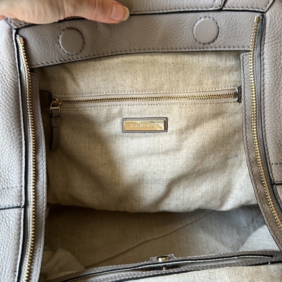 Tory Burch Half-Moon Satchel - French Grey + dust bag - Picture 12 of 16